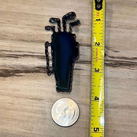 Original Golf Brooch By David Wright Custom Made From ChromePlate NWT - Picture 4 of 7